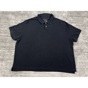 Saddlebred Shirt Mens 4X Black Big Tall Short‎ Sleeve Cotton Blend
